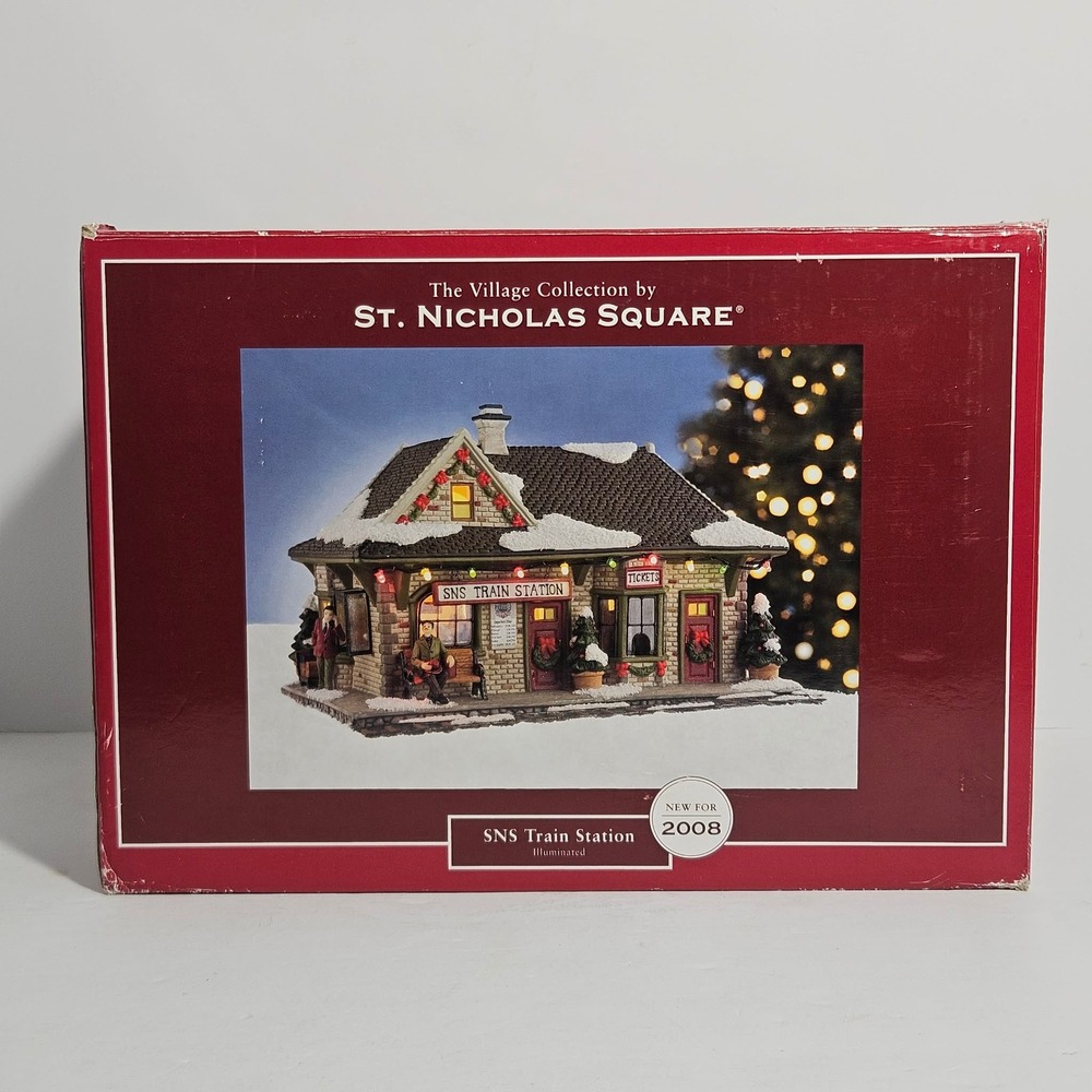St Nicholas Square Village Collection SNS Train Station 2008 Holiday